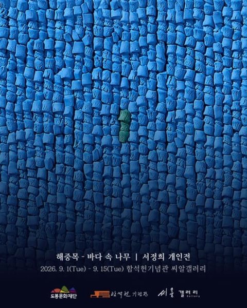 2026년 함석헌기념관 씨알갤러리 하반기 5차 대관 전시 서정희 개인전 ‘해중목-바다 속 나무' 대표 이미지